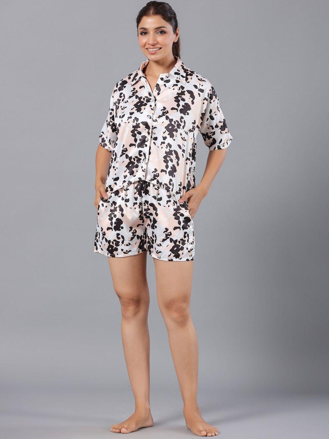 etc abstract printed night suit