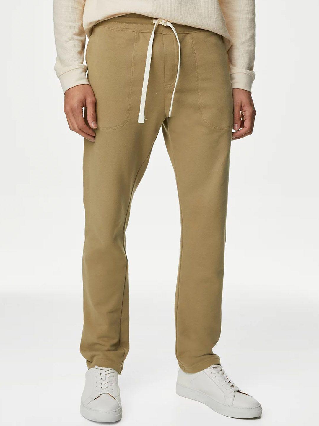 marks & spencer men pure cotton track pants