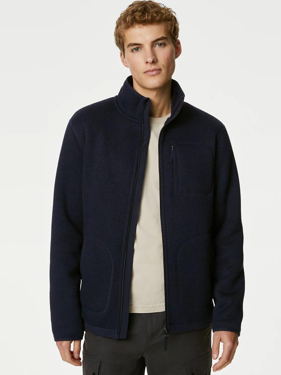 marks & spencer mock collar bomber jacket