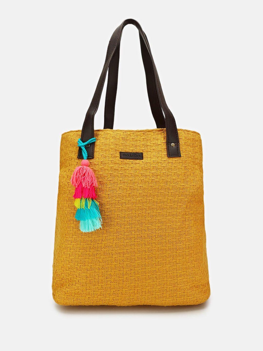 maisha textured shopper tote bag