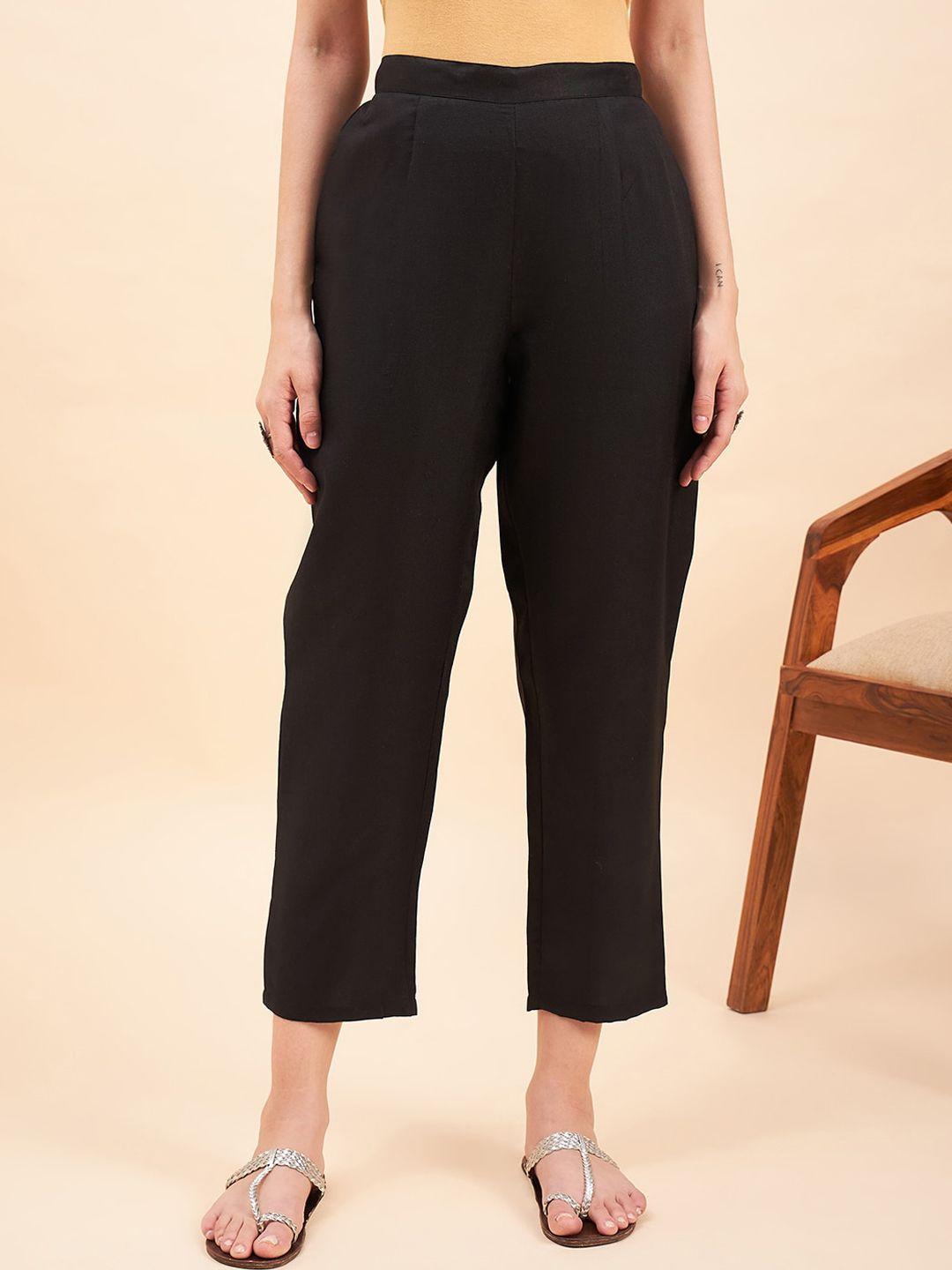 sangria mid-rise lycra trousers