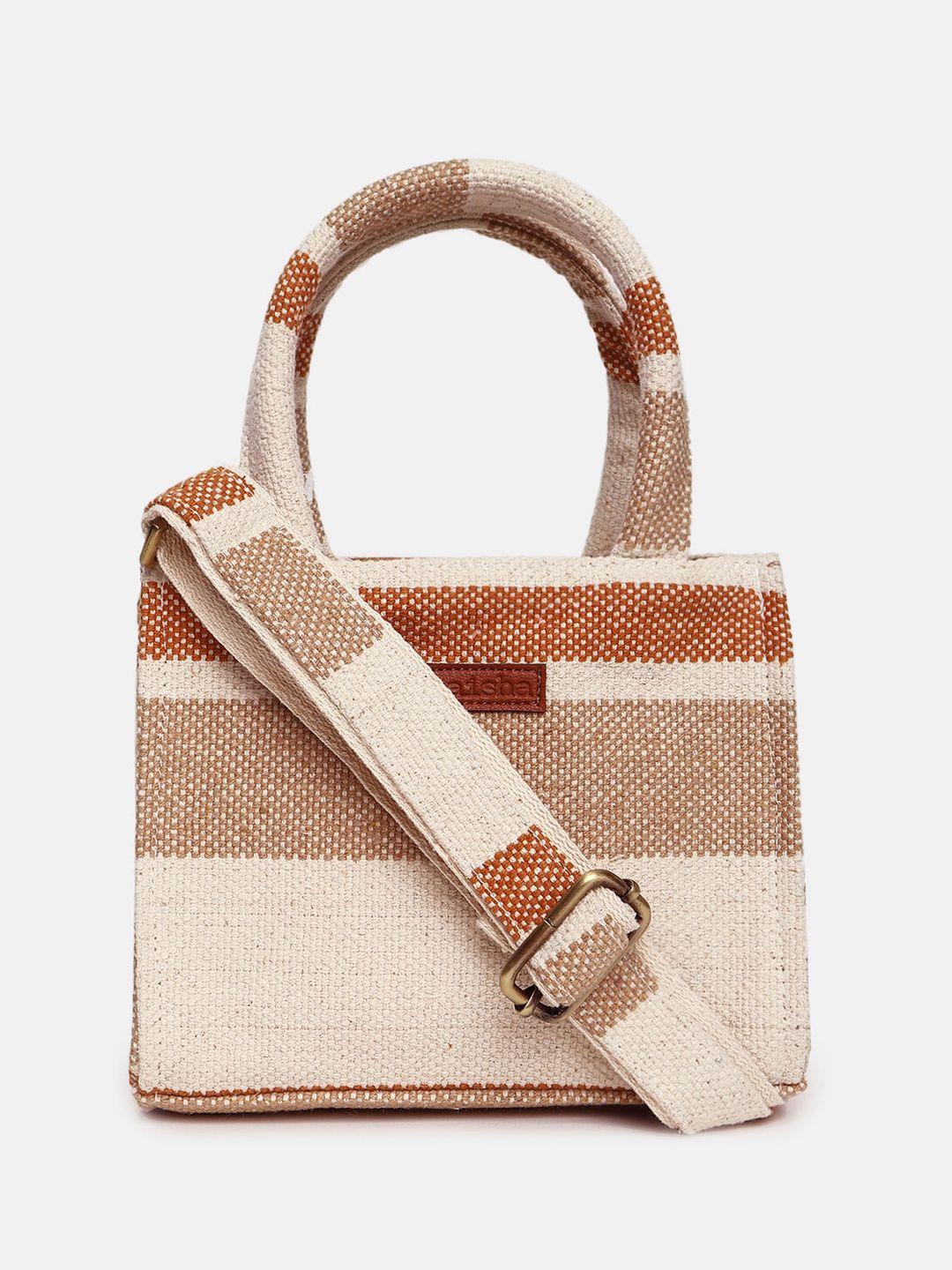 maisha colourblocked structured handheld bag