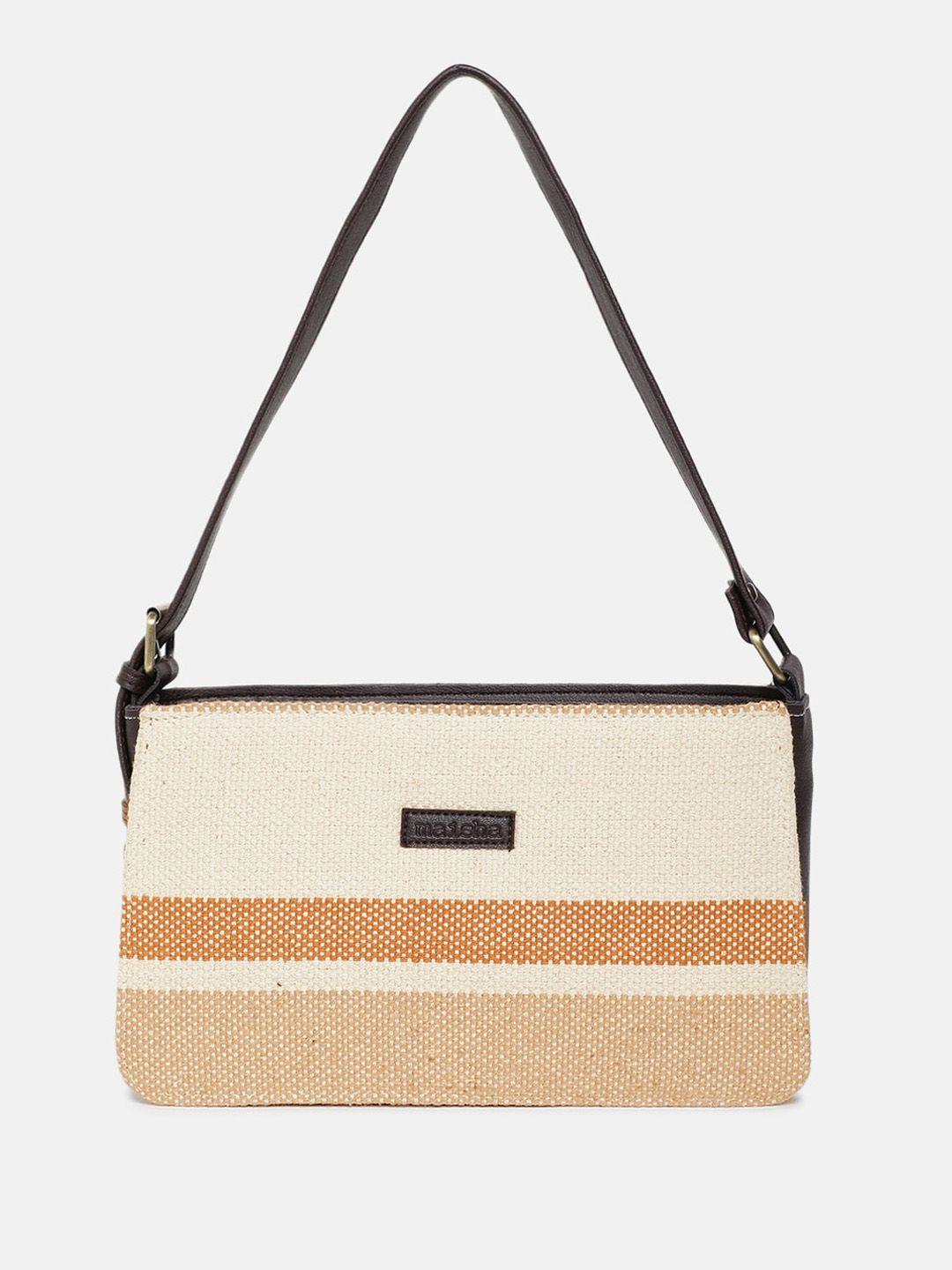 maisha colourblocked fabric shoulder bag