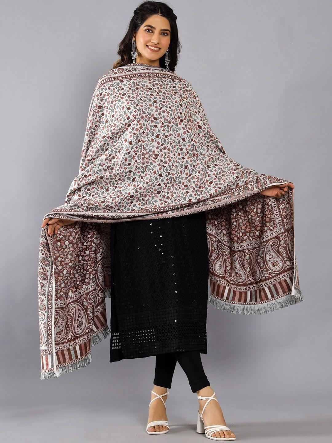 handicraft palace paisley woven design shawl