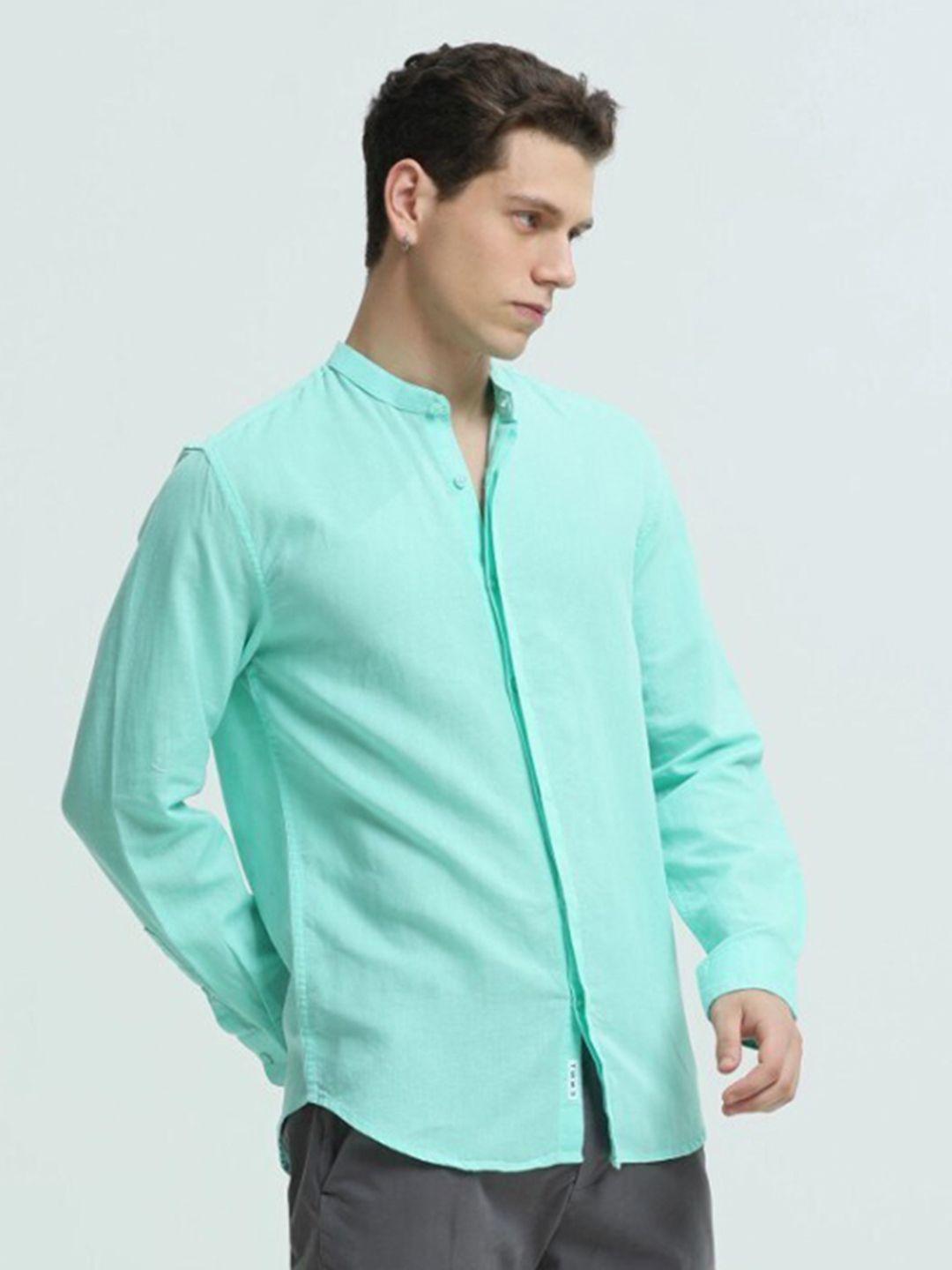 turms anti-stain & anti-odour mandarin collar shirt