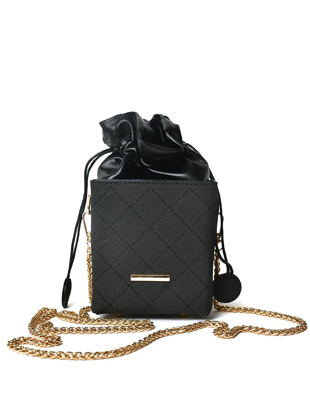 inkmilan textured bucket sling bag