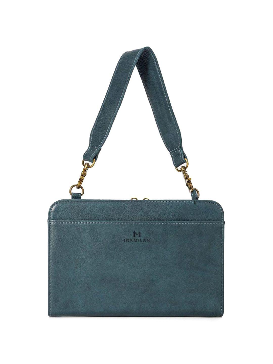 inkmilan textured pu structured handheld bag