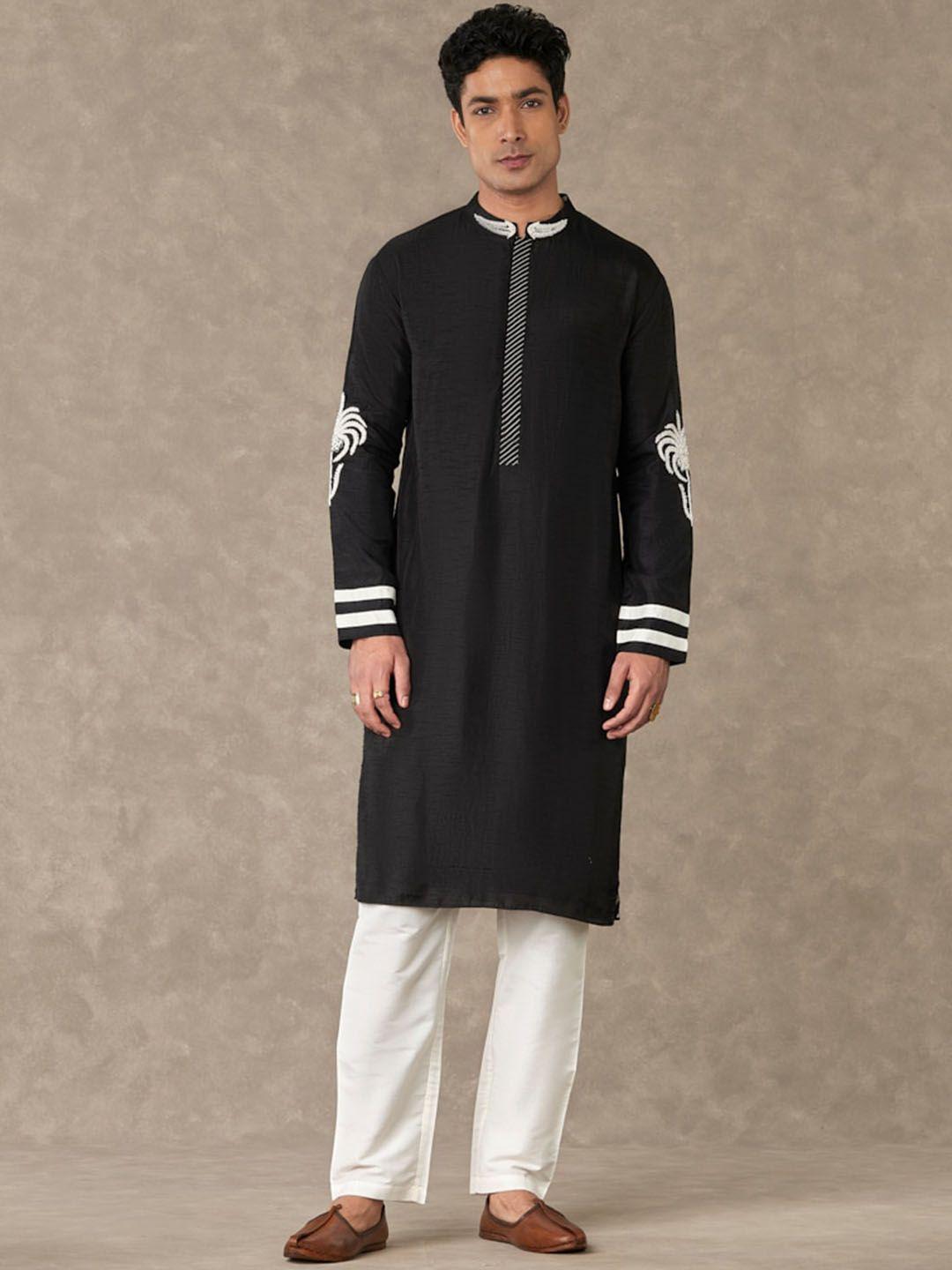 masaba floral embroidered thread work kurta with trousers