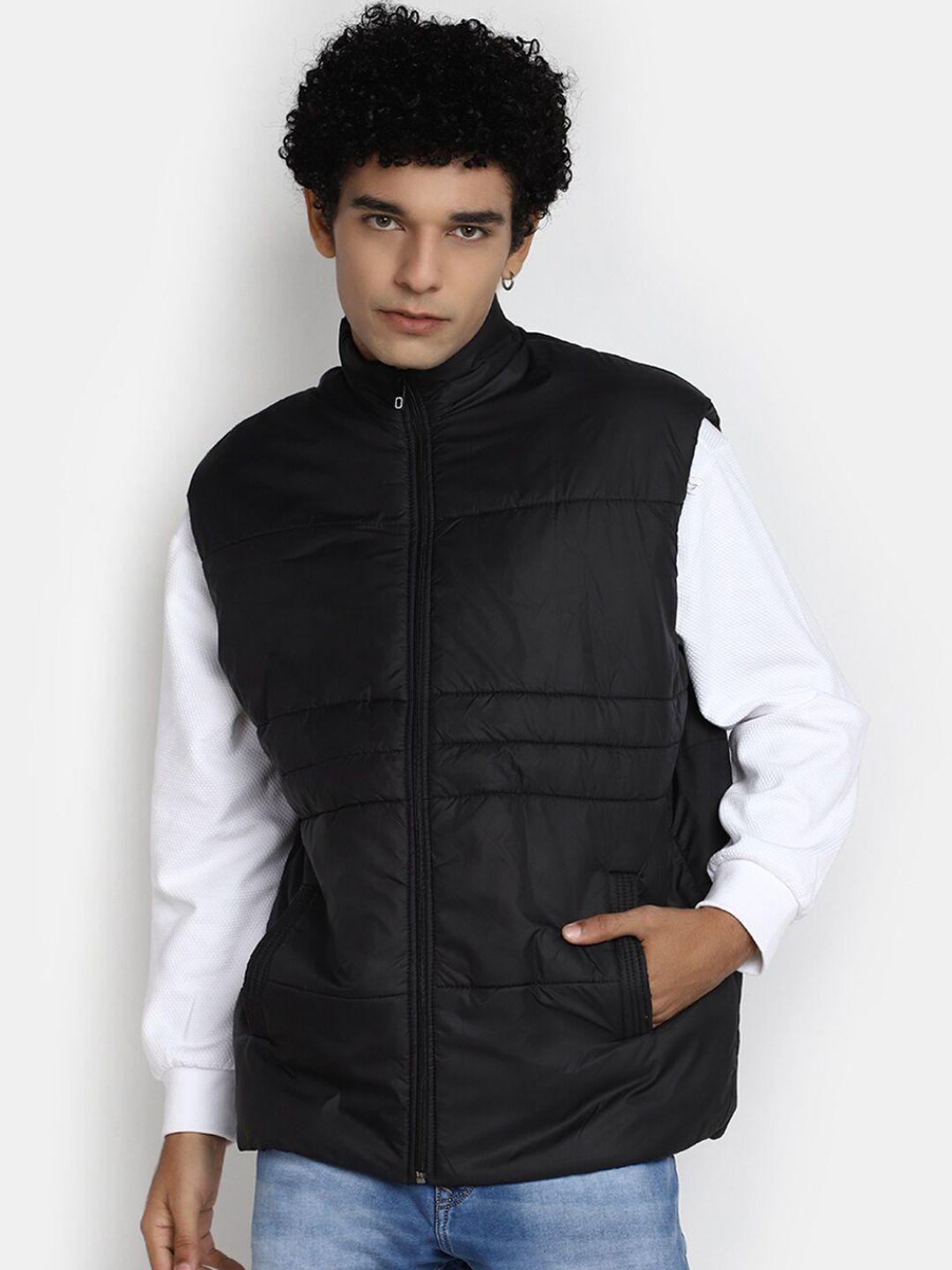 v-mart mock collar cotton padded jacket