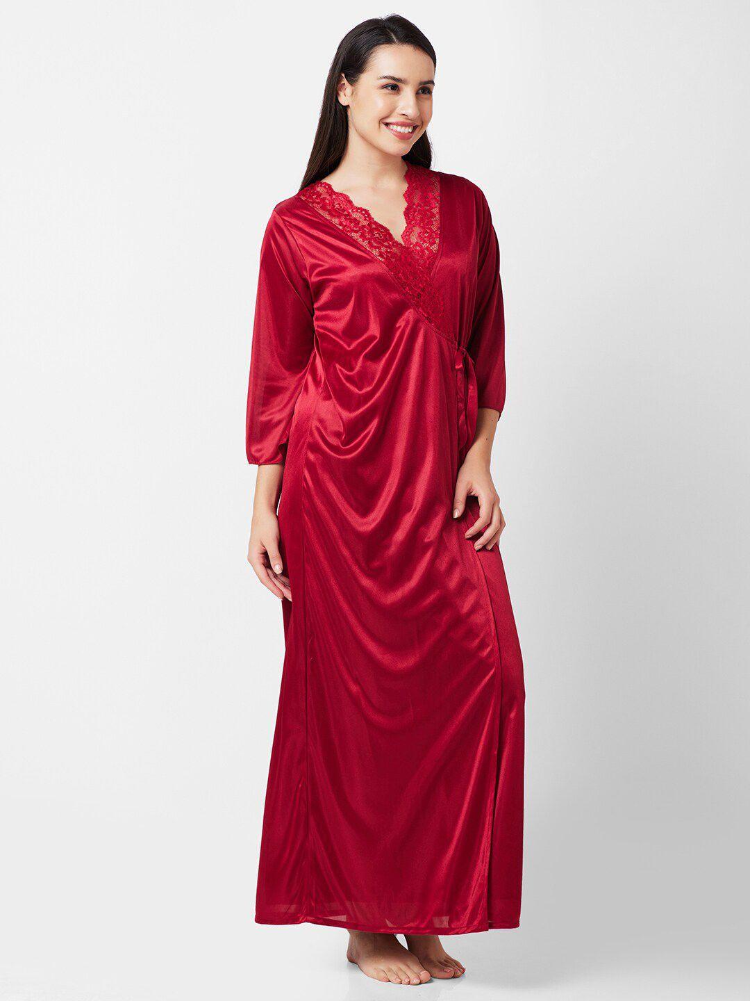 noira v-neck maxi nightdress