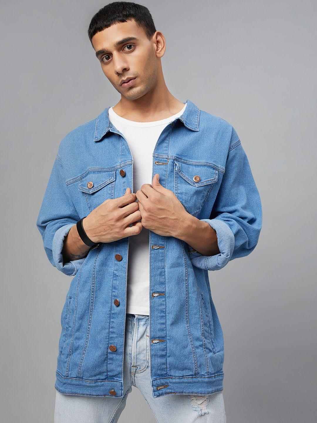 ftx washed pure cotton denim jacket