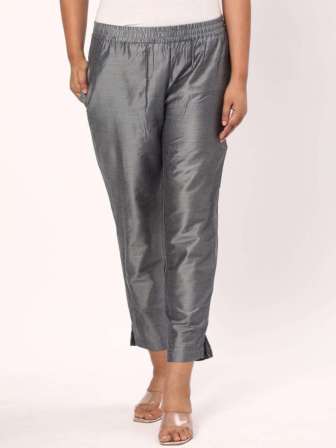 r&b women slim fit cigarette trousers