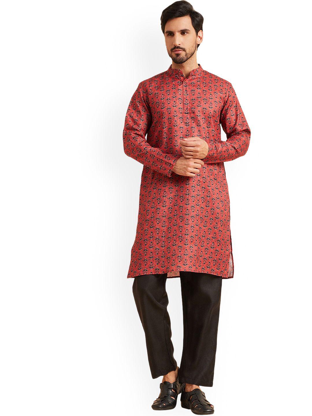 nimayaa ethnic motifs printed kurta with trousers