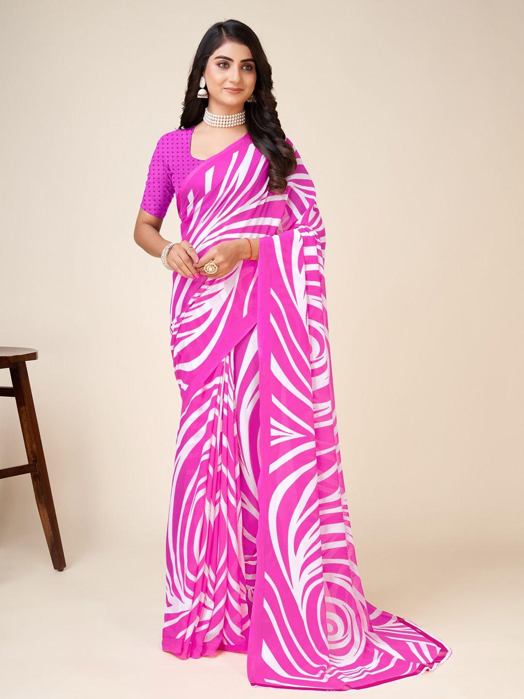 ambuja international abstract printed saree