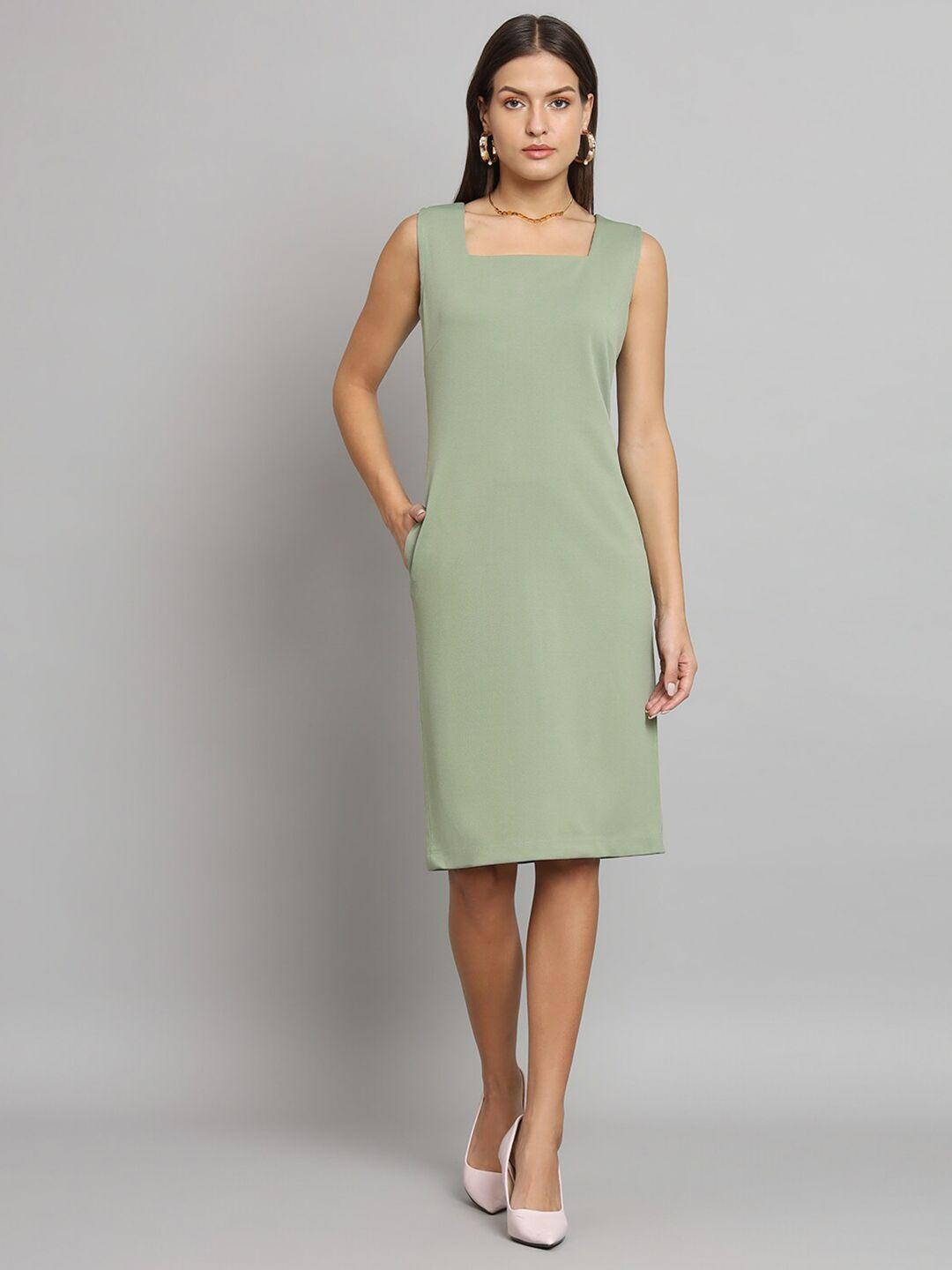 powersutra square neck sleeveless sheath dress