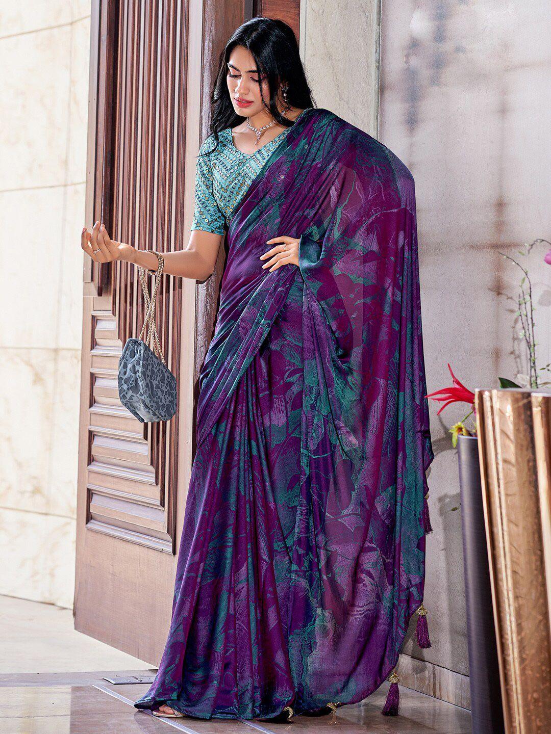 anouk abstract printed saree