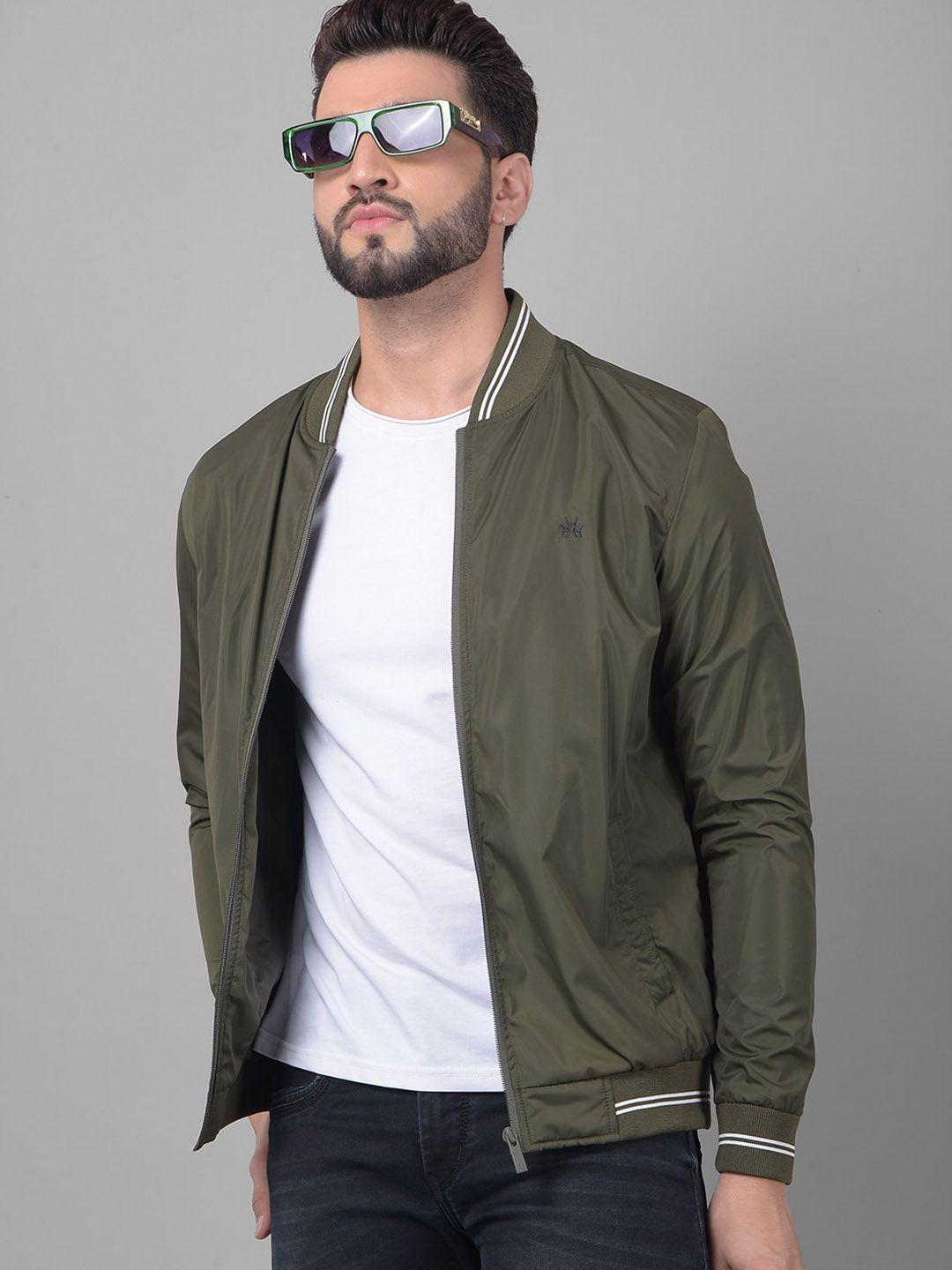 crimsoune club mock collar bomber jacket