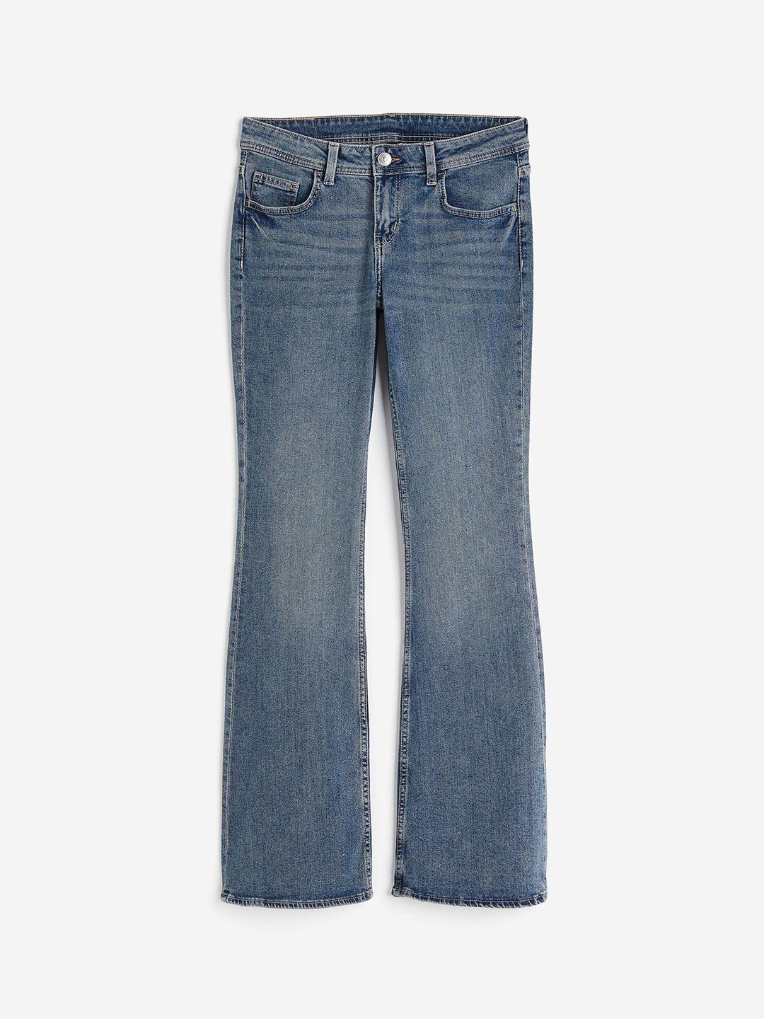 h&m women flared low jeans