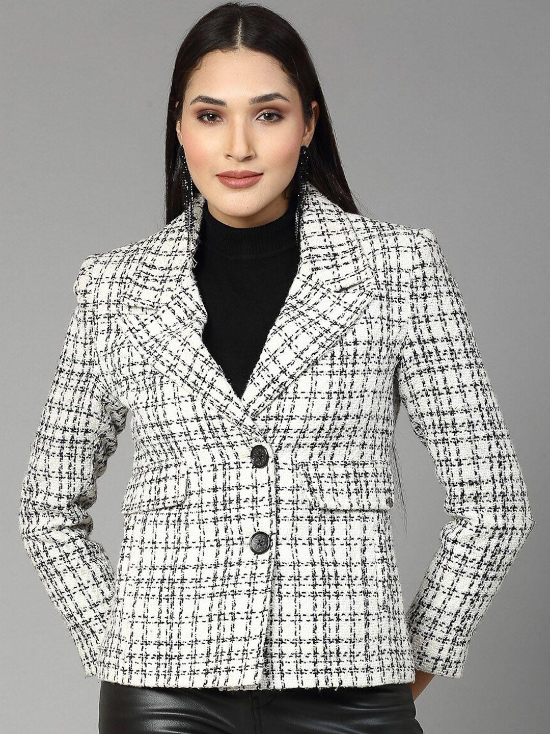 juelle self design single-breasted overcoat