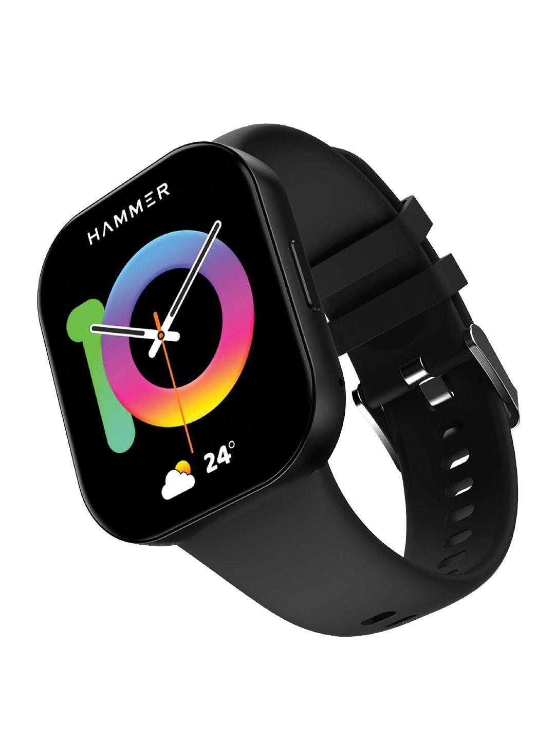 hammer unisex robust 1.96" amoled biggest display bluetooth calling smart watch