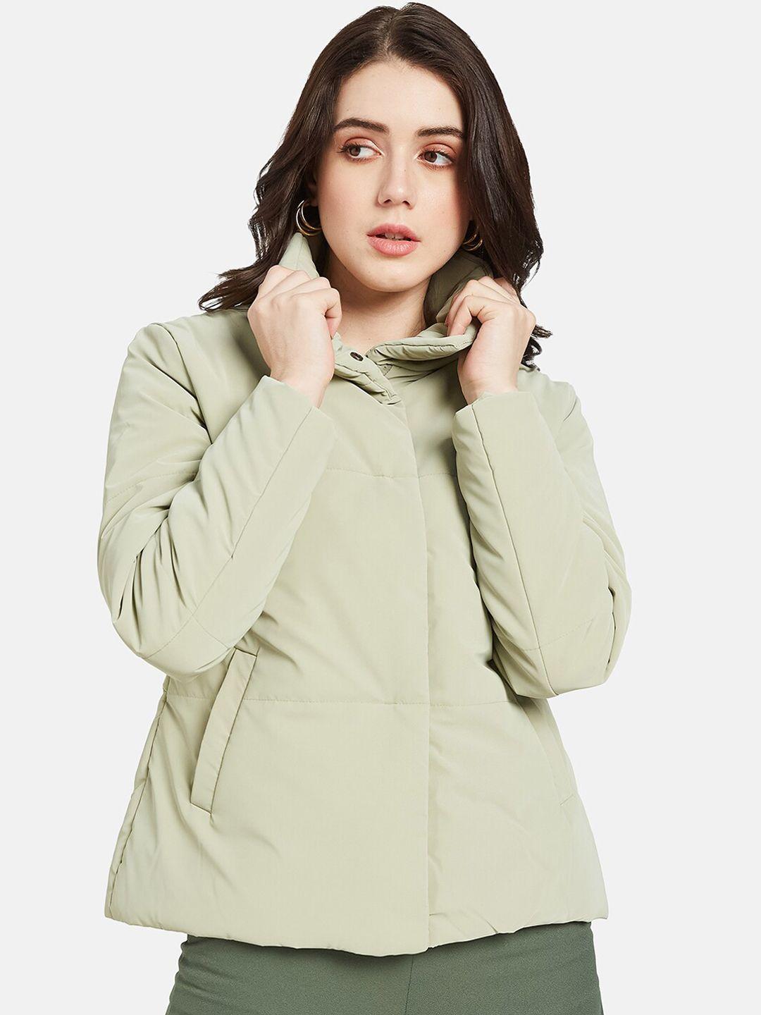 mettle mock neck padded jacket