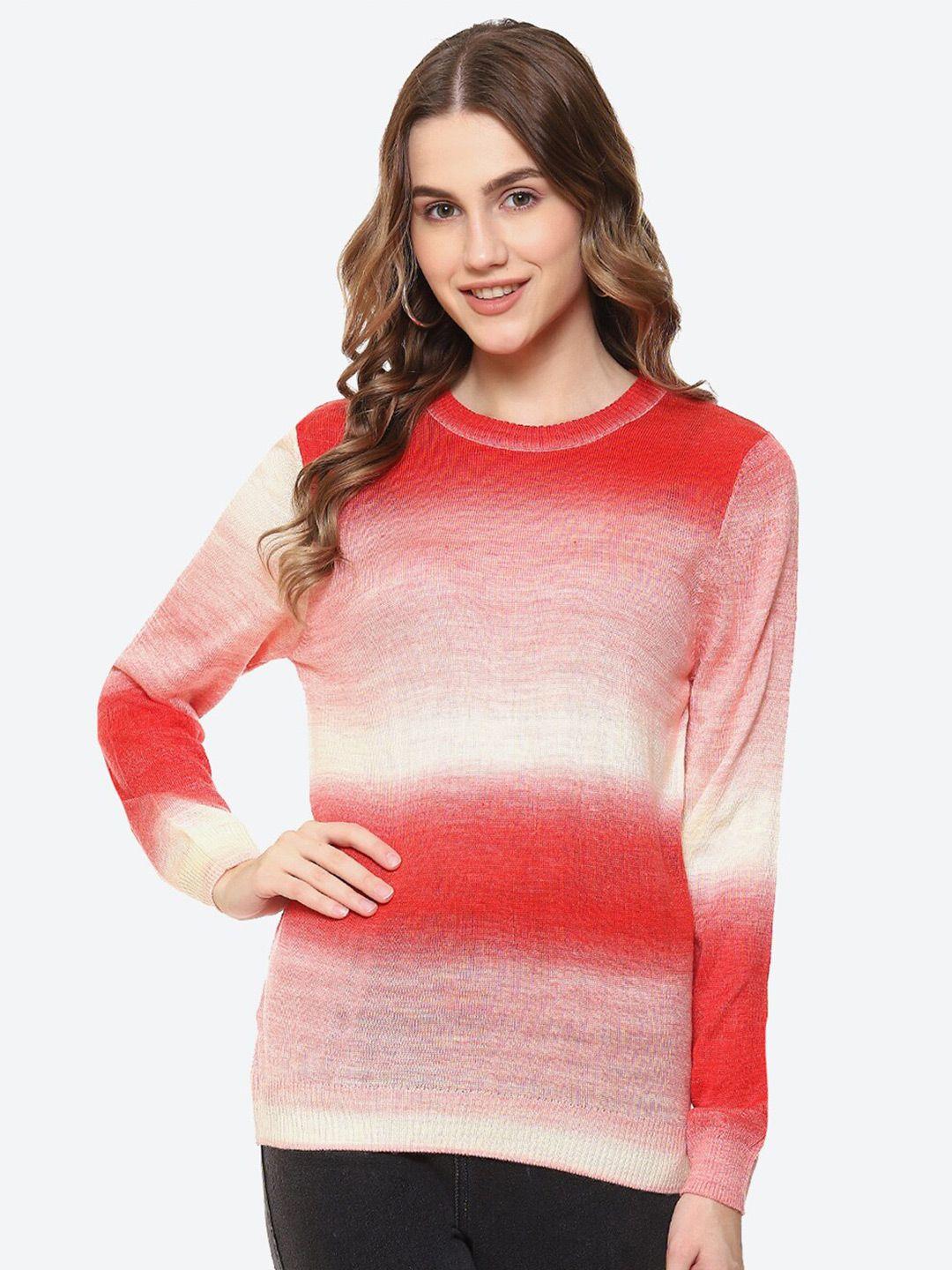 2bme colourblocked acrylic pullover