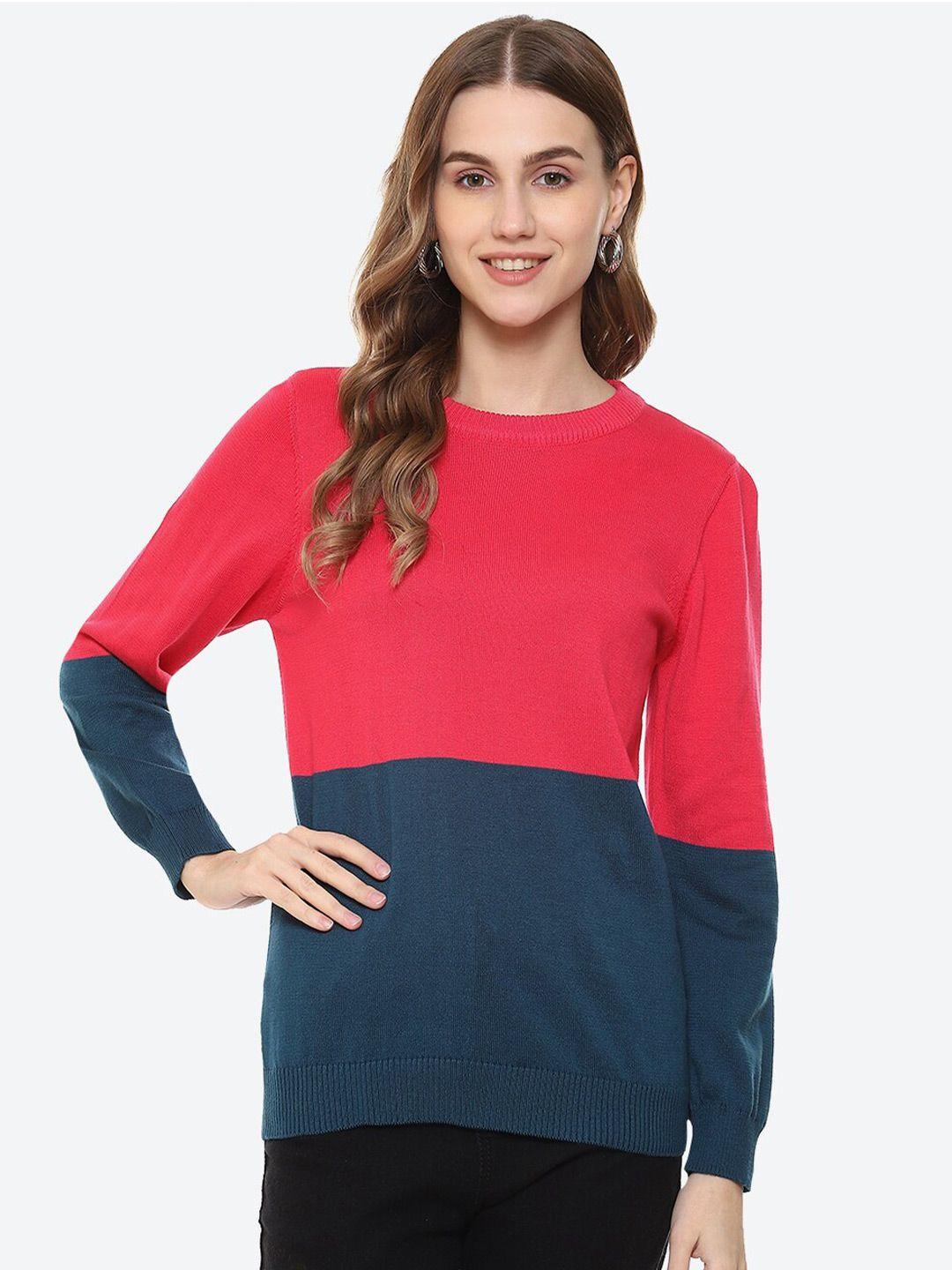 2bme colourblocked cotton pullover