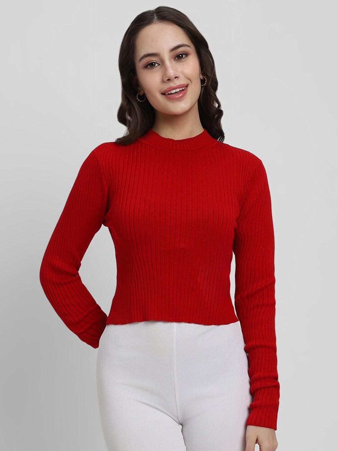 forever 21 ribbed high neck pullover sweater