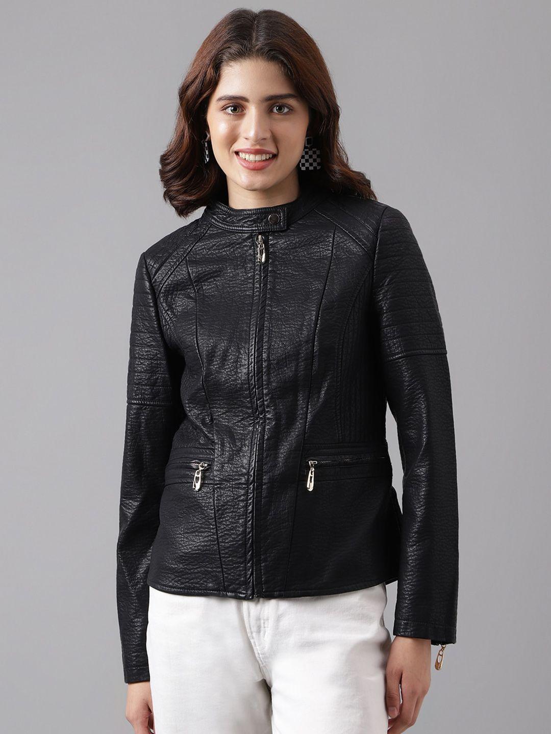 latin quarters stand collar biker jacket