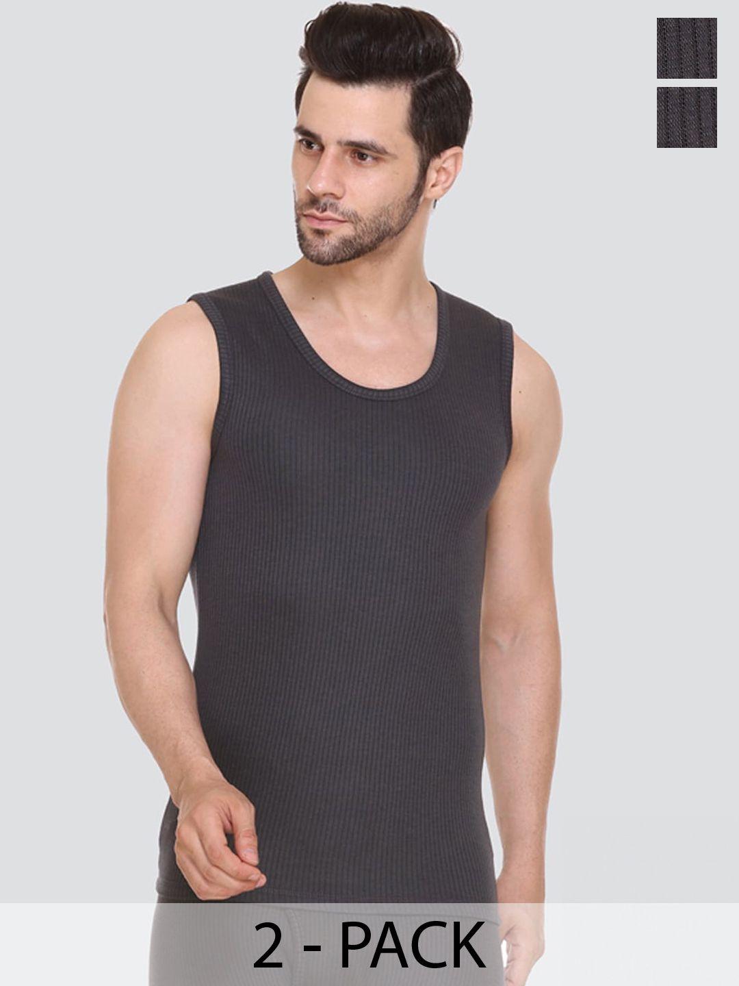 aerowarm pack of 2 ribbed sleeveless thermal tops