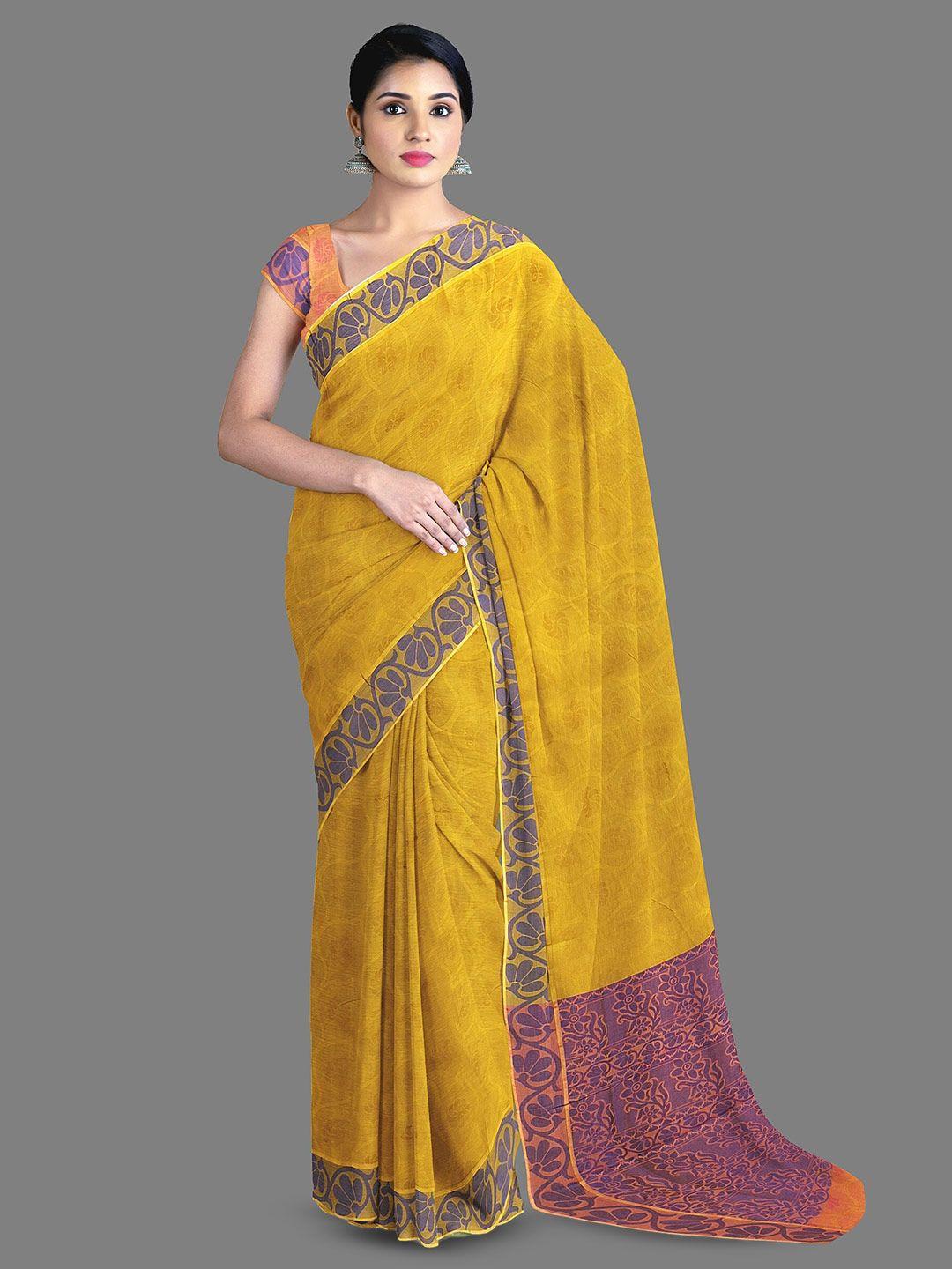 the chennai silks ethnic motifs pure cotton kovai saree