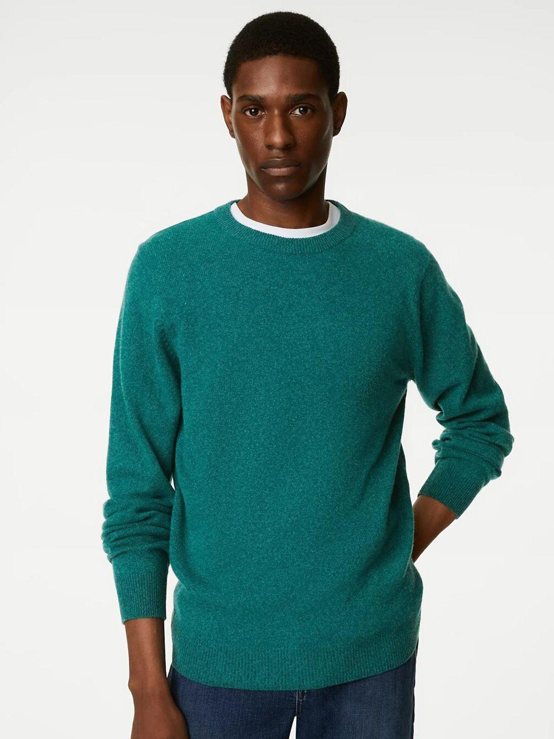 marks & spencer round neck woollen pullover sweater