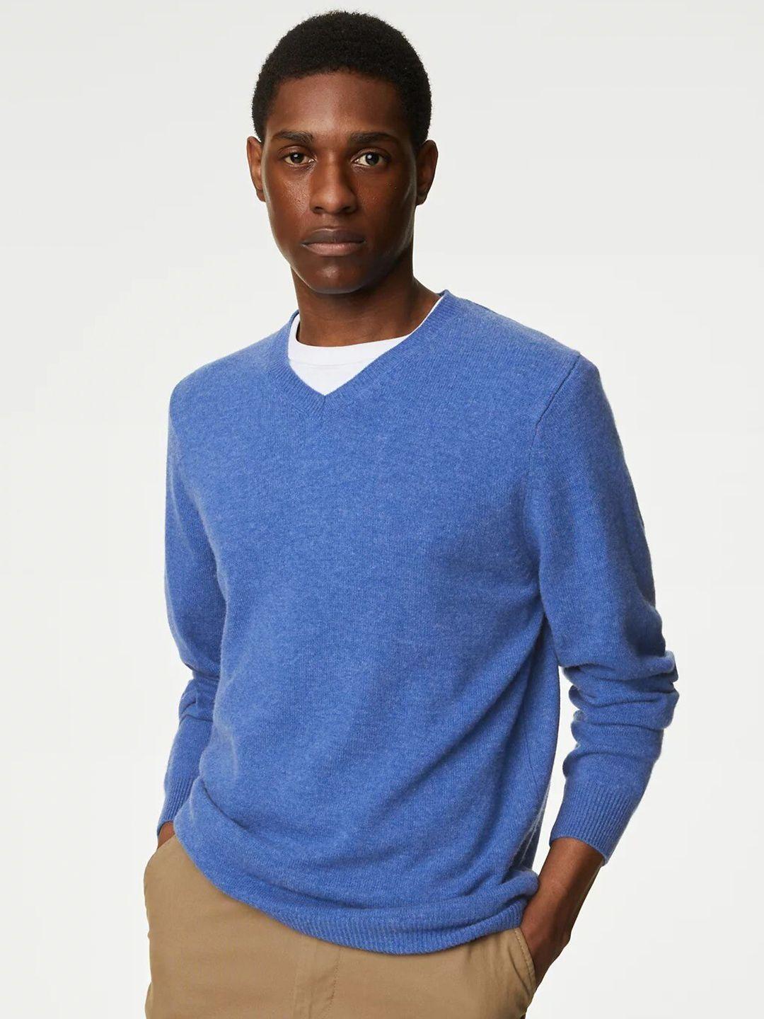 marks & spencer v-neck woollen pullover sweater