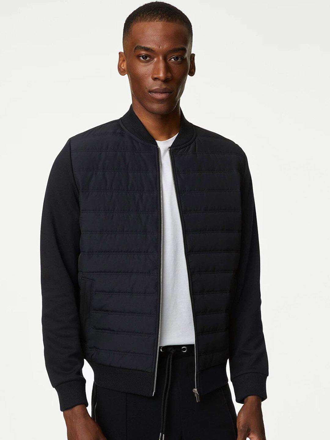 marks & spencer stand collar bomber jacket