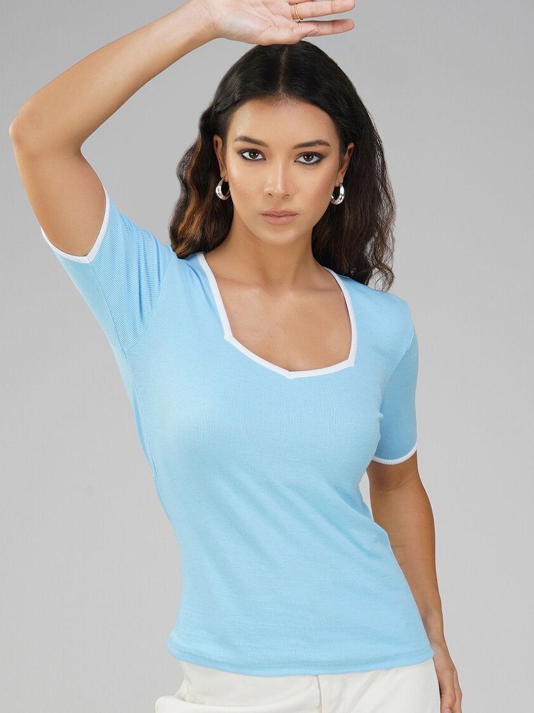 lagashi blue cotton top