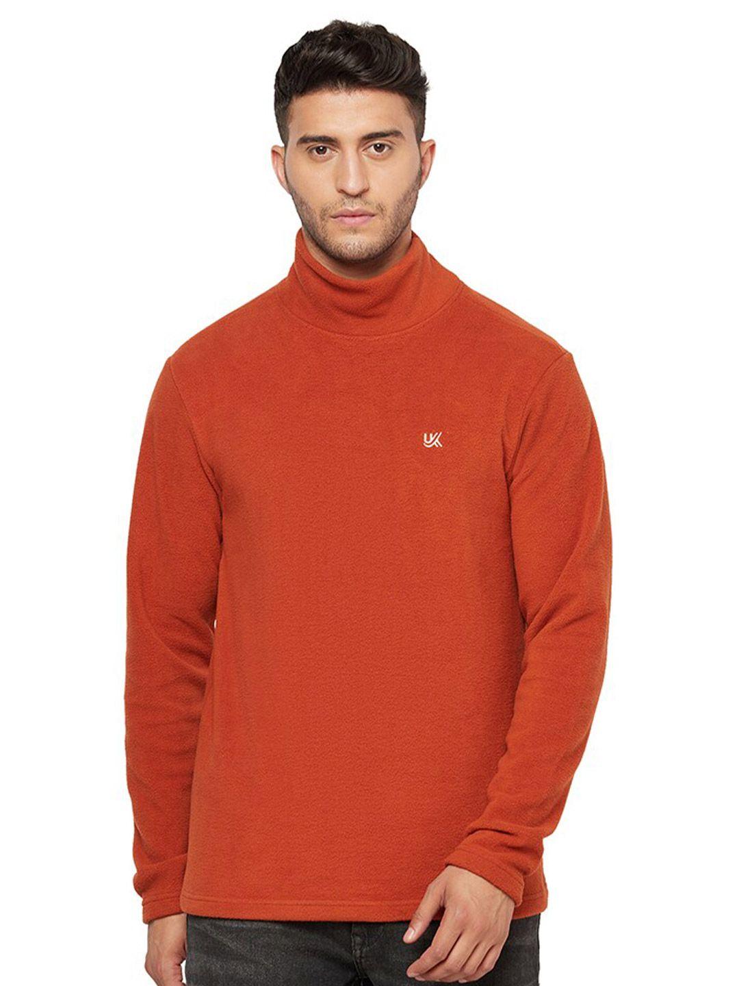 urknit fleece high neck sweatshirt