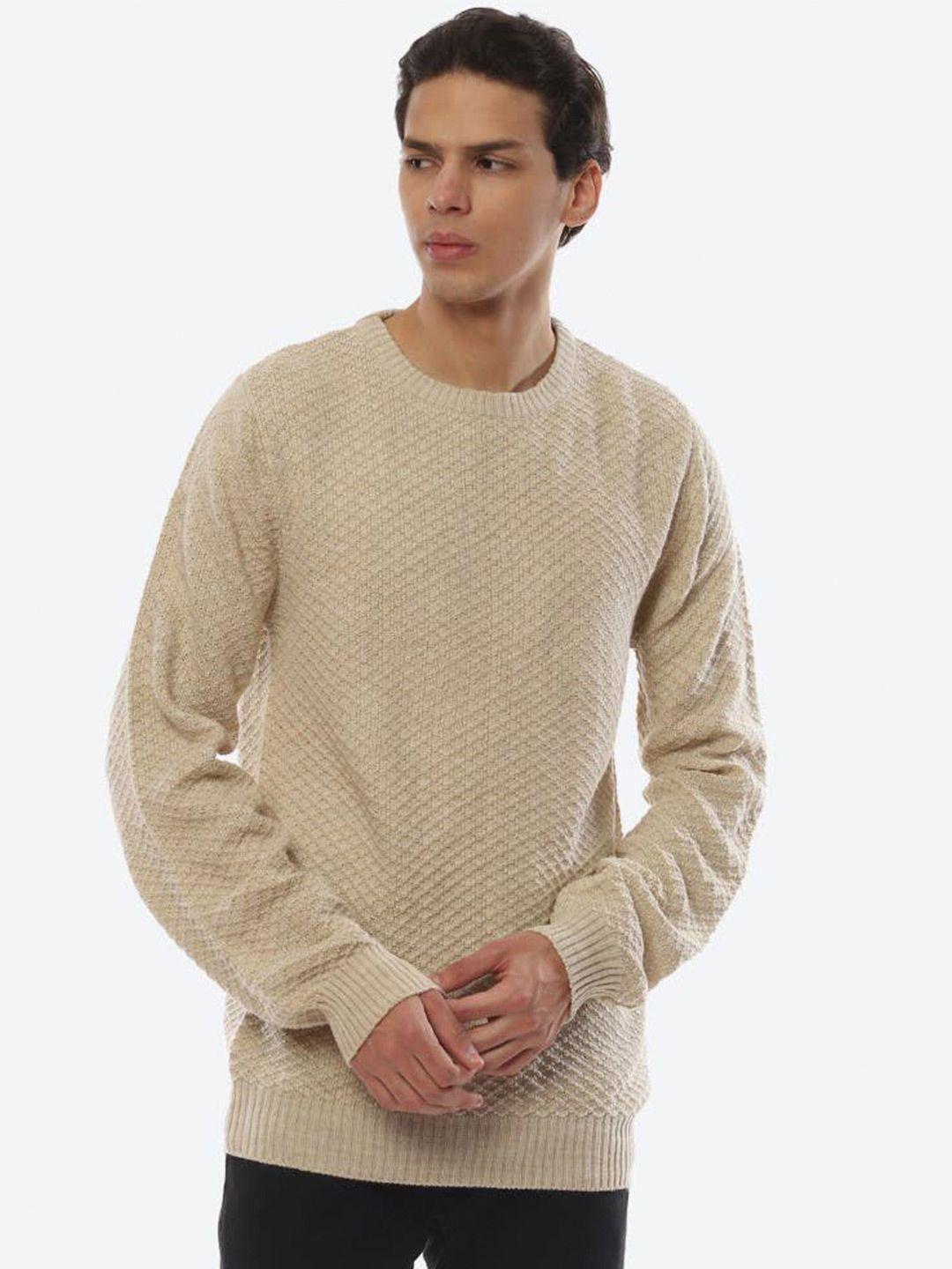 2bme round neck cable knit pullover