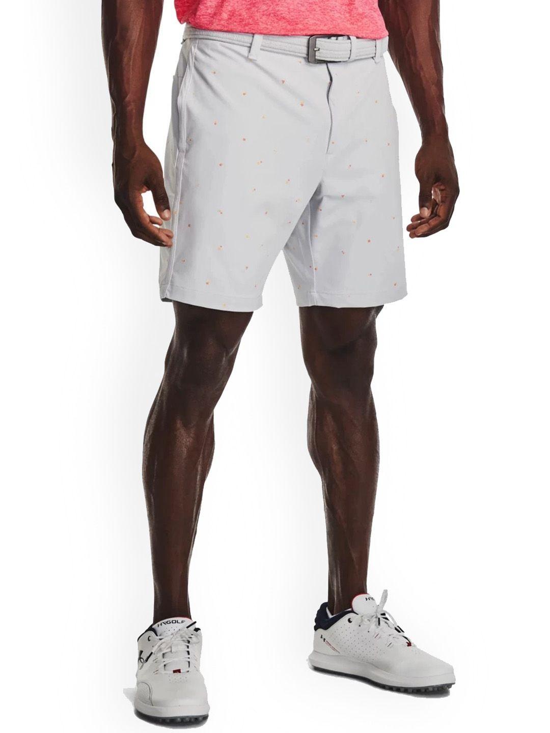 under armour men iso-chill printed mid-rise sports shorts