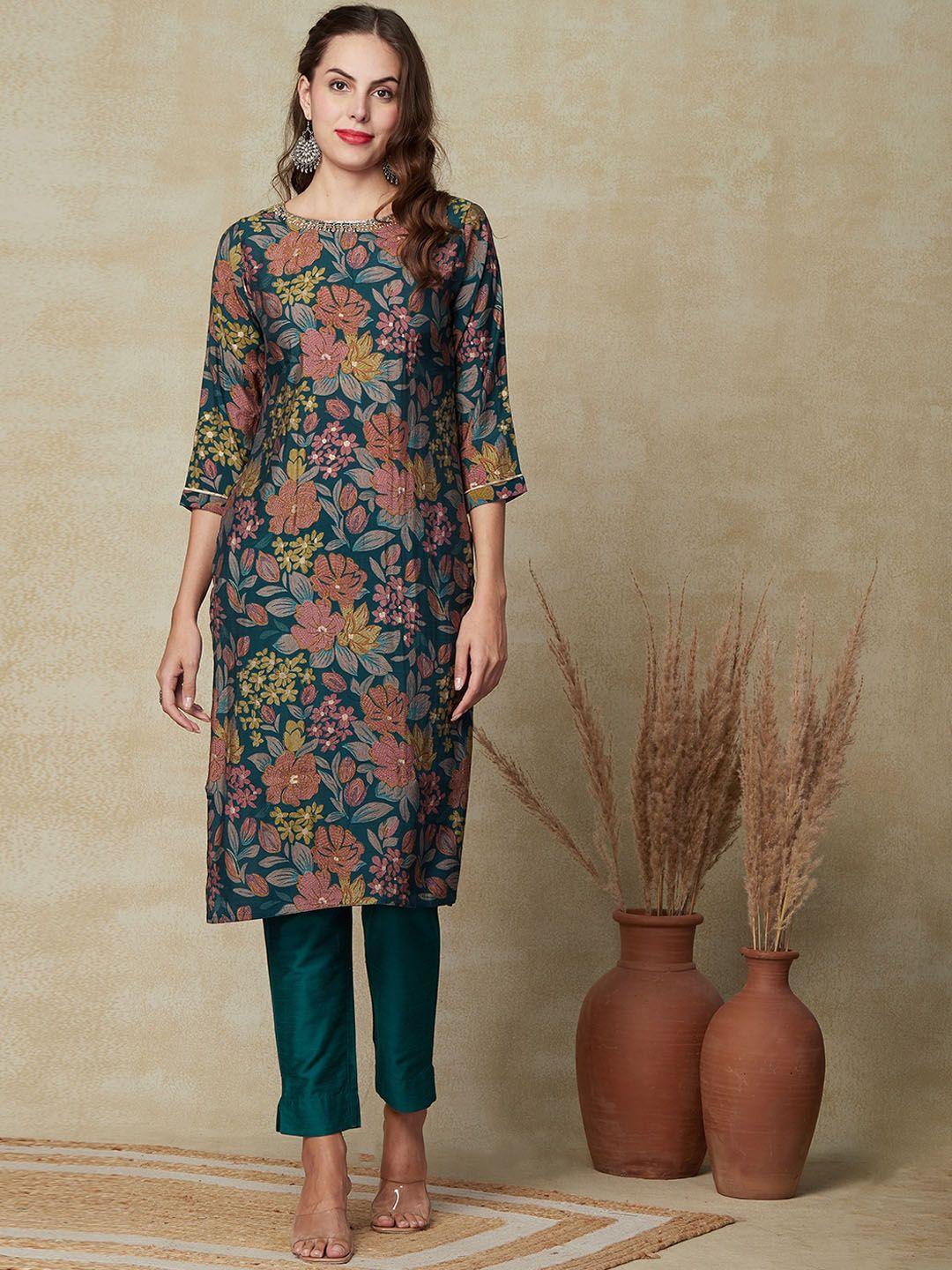 fashor floral printed kurta