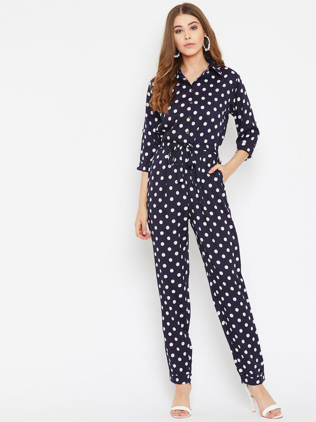 uptownie lite polka dots printed basic jumpsuit