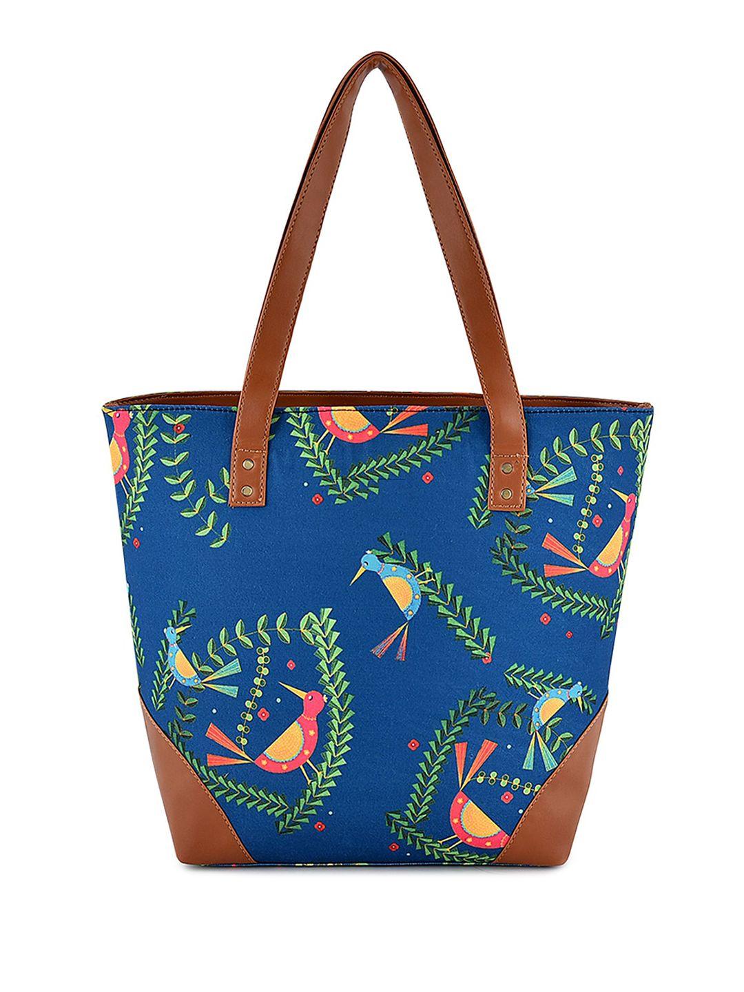 sangria conversational printed canvas tote bag