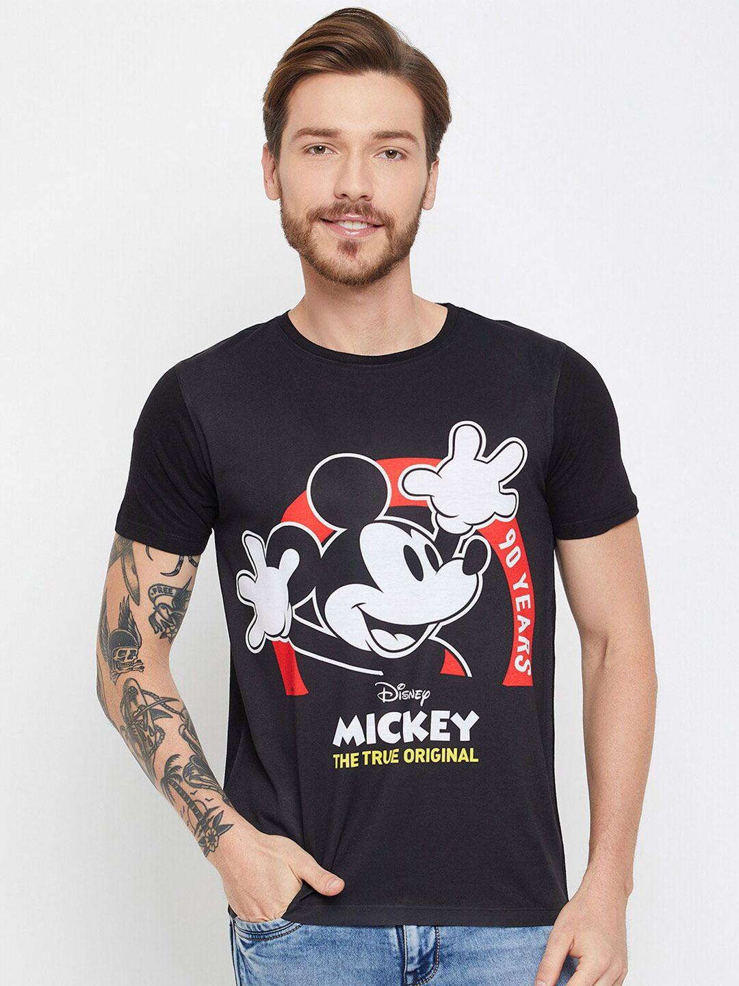 wear your mind mickey mouse printed round neck t-shirt