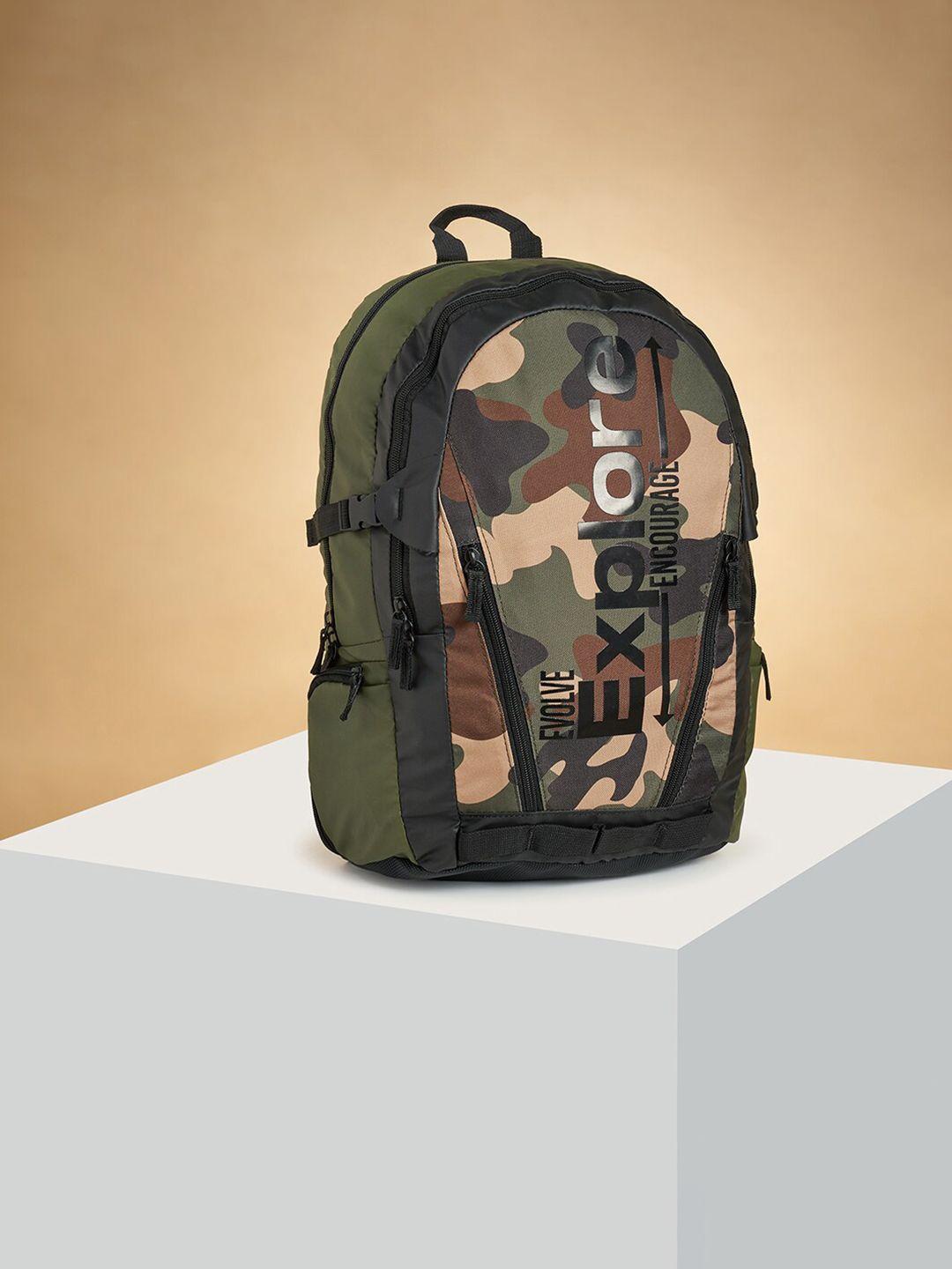 ajile by pantaloons men camouflage printed backpack