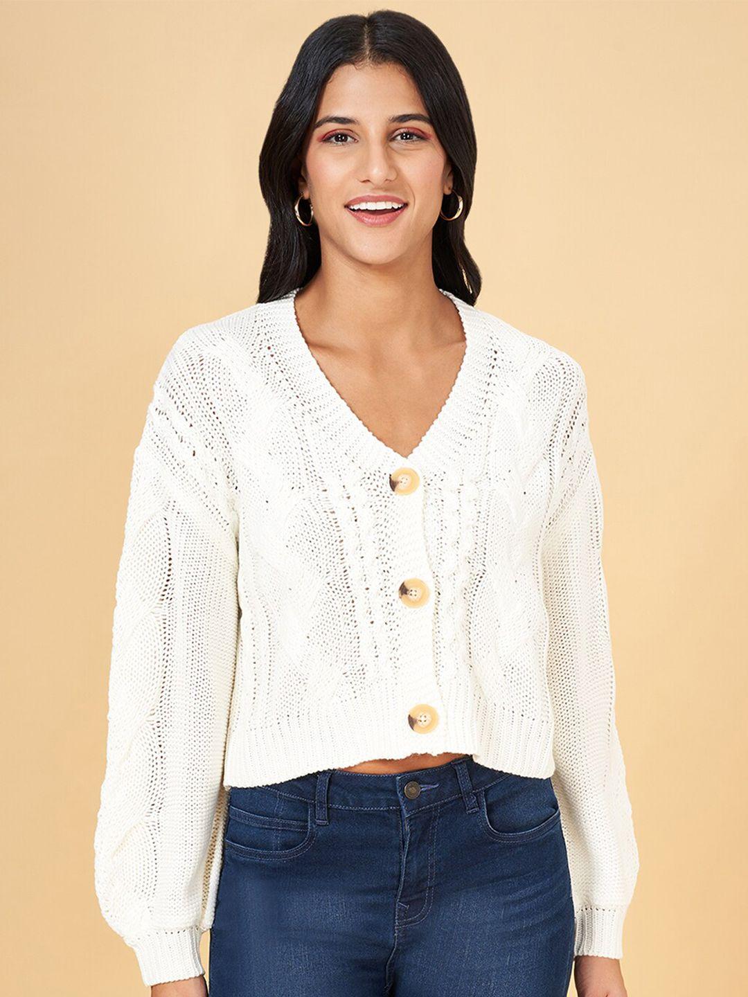 people cable knit cardigan sweater