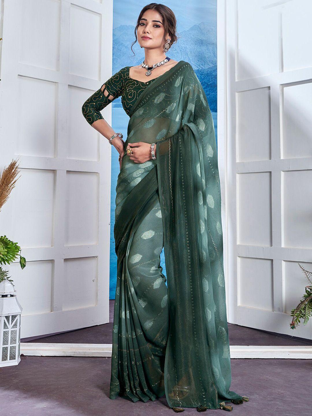 anouk abstract printed pure georgette saree