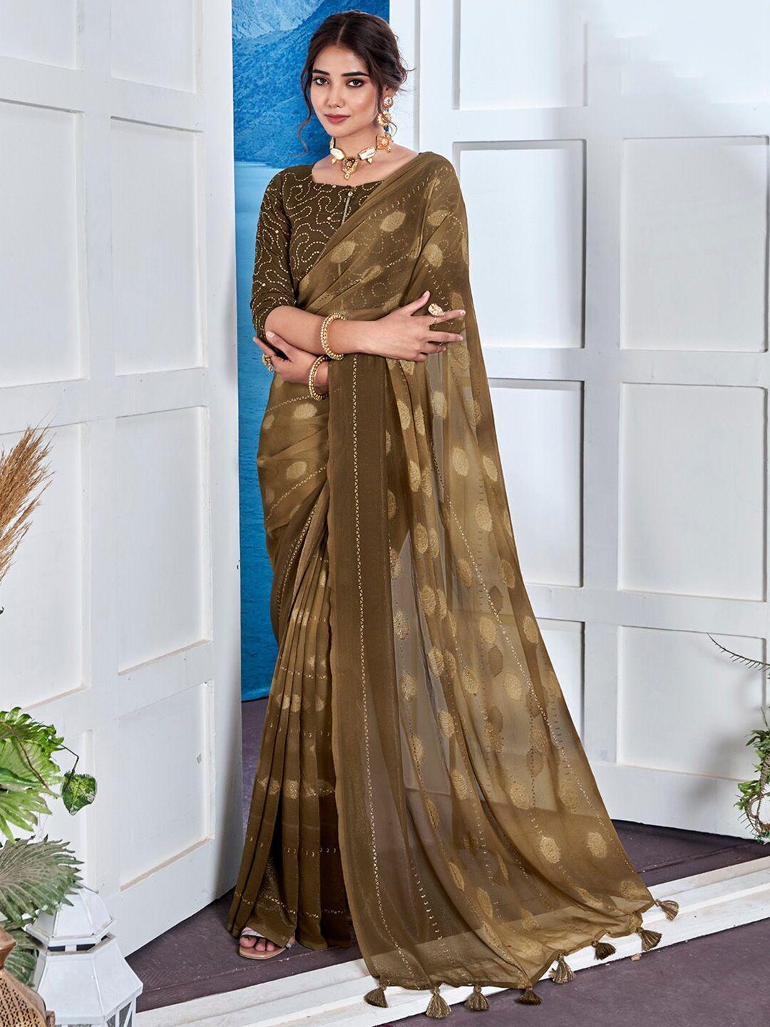 anouk abstract printed pure georgette saree