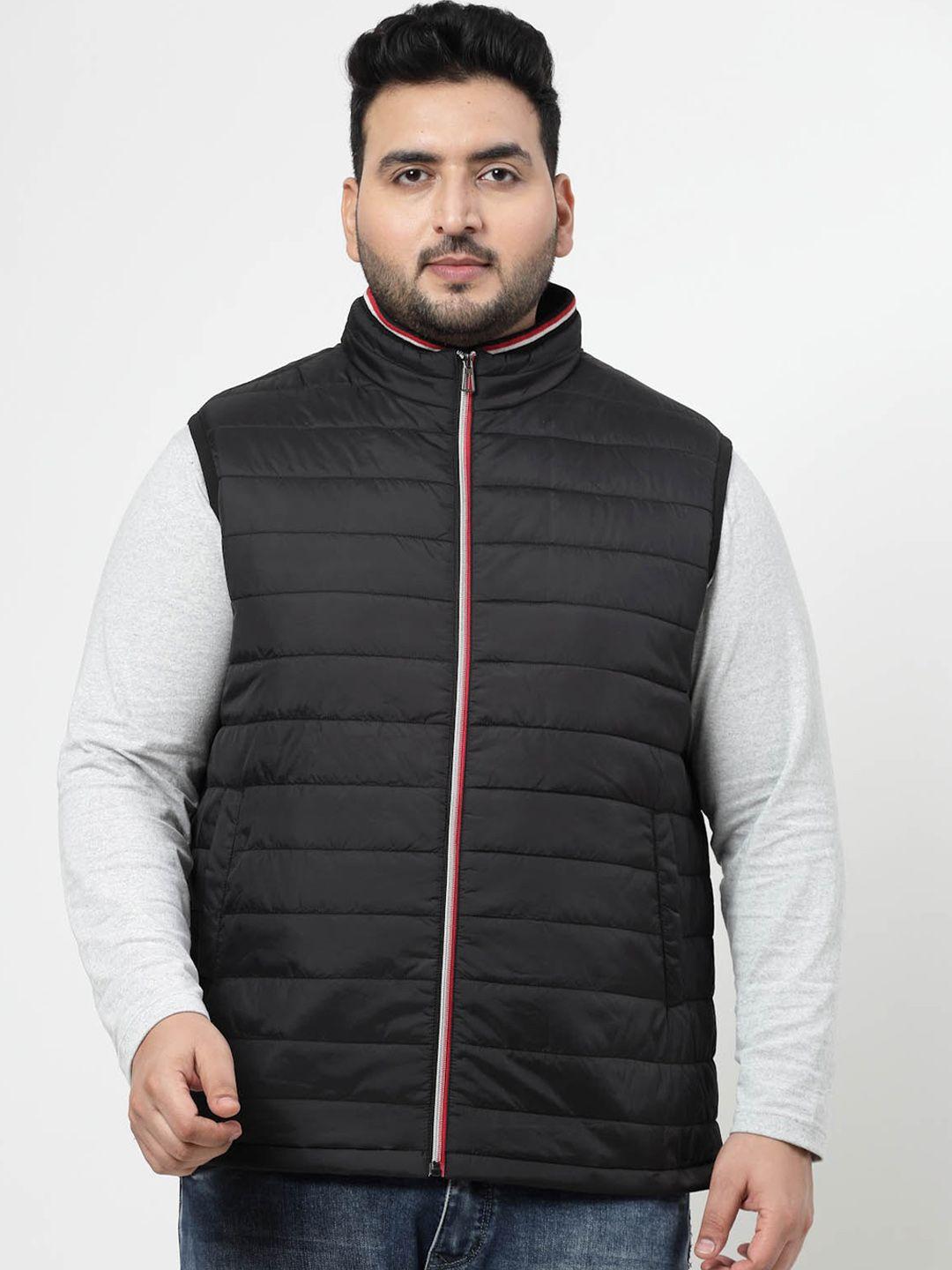 pluss mock collar puffer jacket