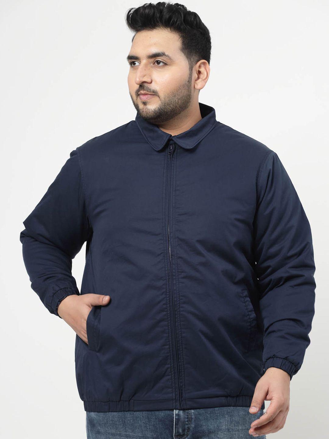 pluss spread collar padded jacket