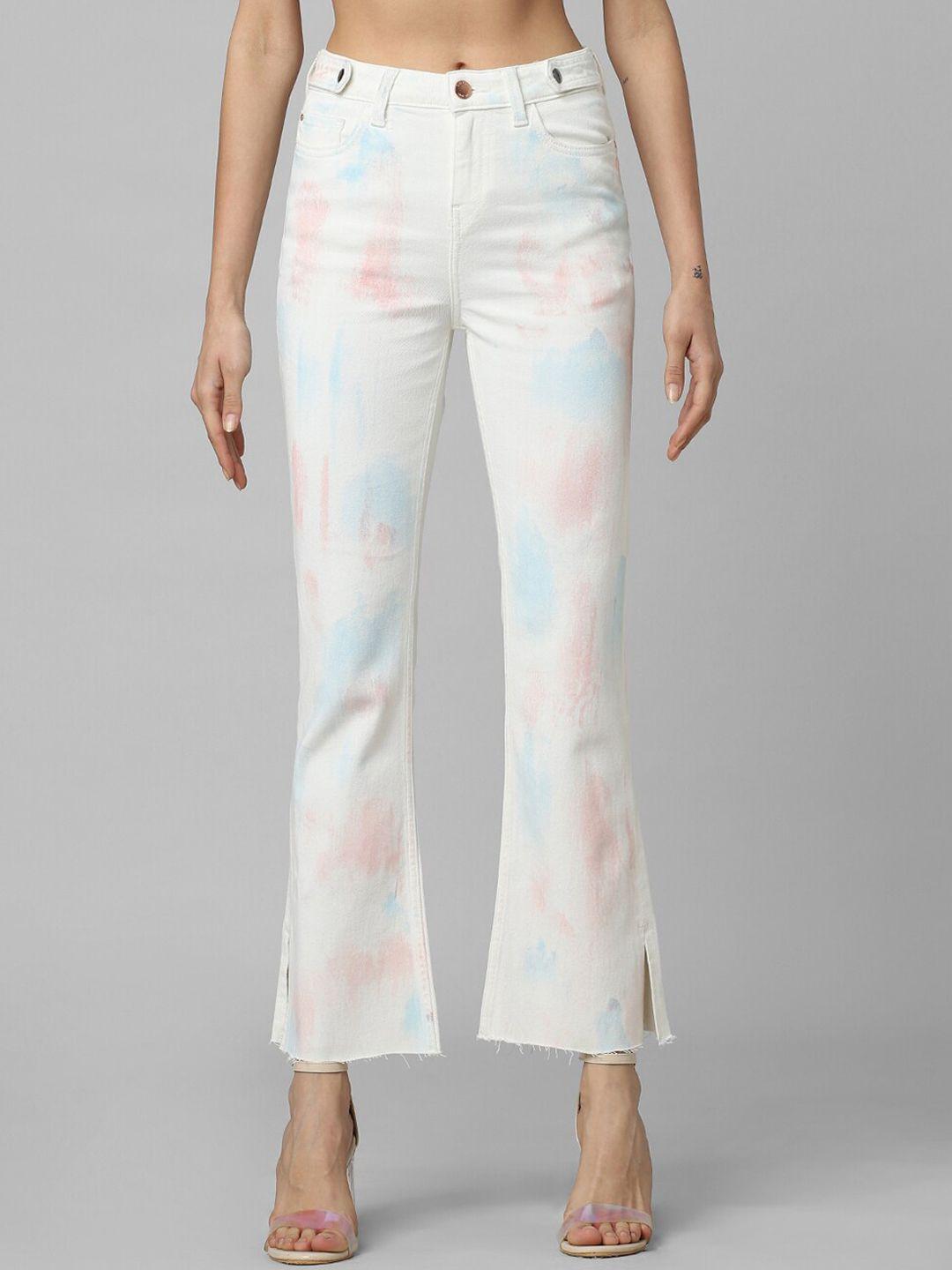 only women printed bootcut jeans