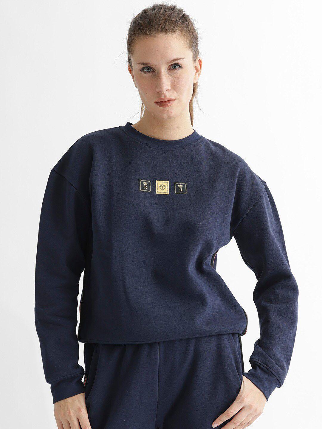 rareism round neck cotton sweatshirt